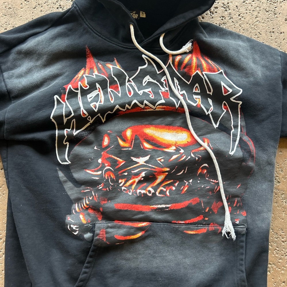 Hellstar Black Graphic Hoodie